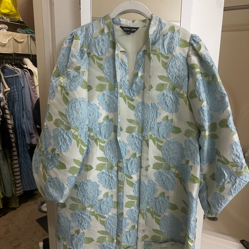 Sister Jane Blue and Green Floral Dress